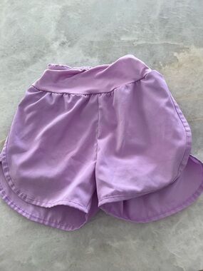 Amazon girls lined purple shorts, 5-6